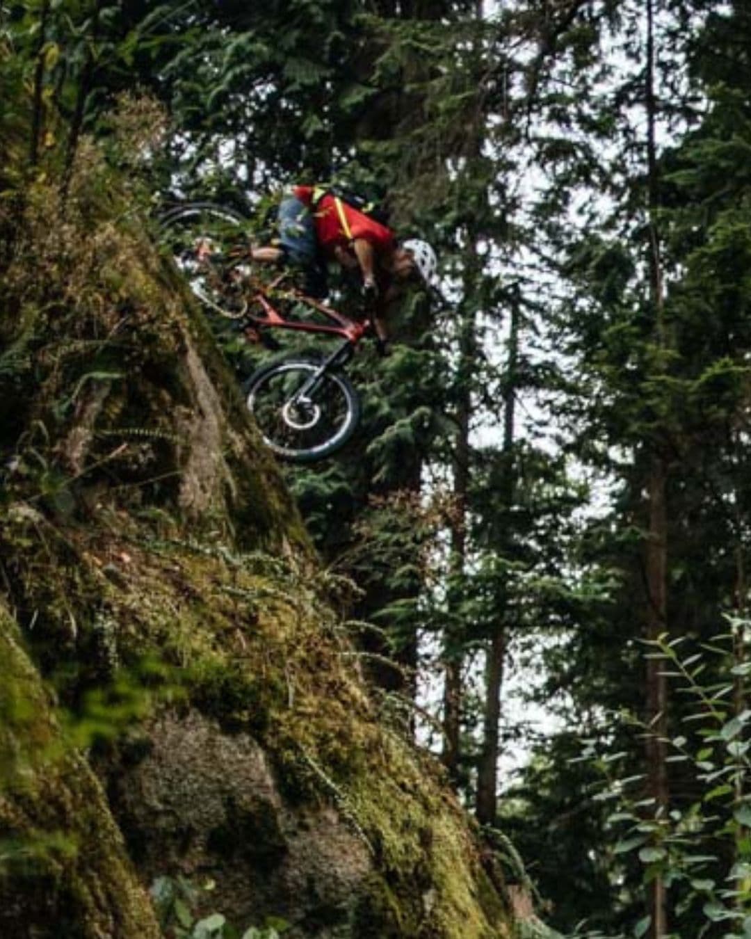 Ambassador Brett Tippie riding his mountain bike, showcasing his passion for adventure and outdoor sports.