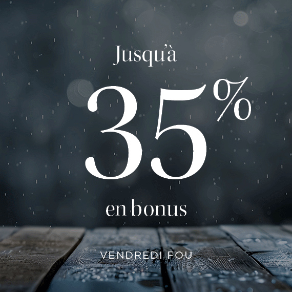 Offre jusqu'à 35% de bonus