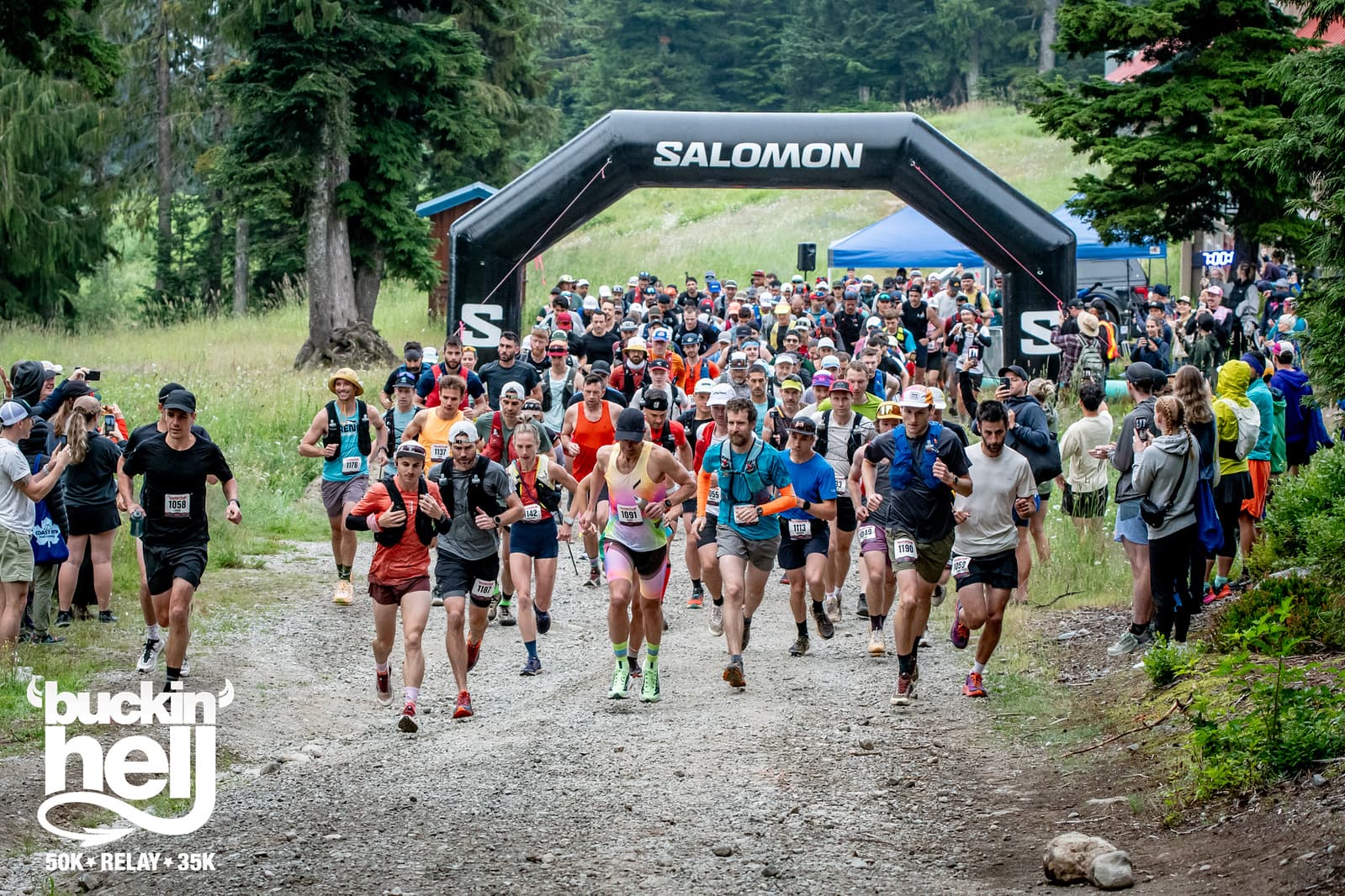 Buckin Hell 2025 start line by photographer Scott Robarts