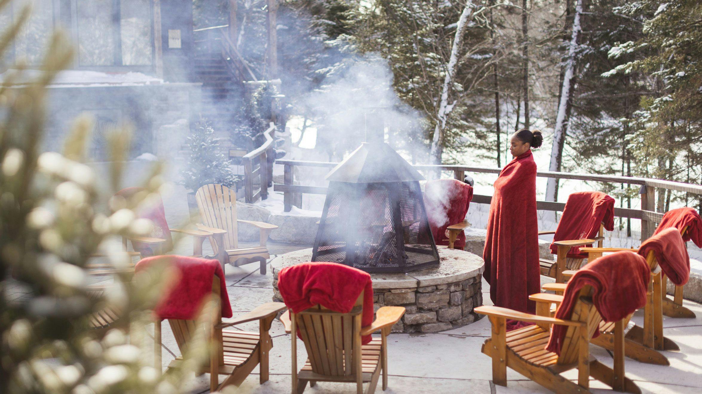 relaxation in nature at Mont-Tremblant's Iconic Spa Destination
