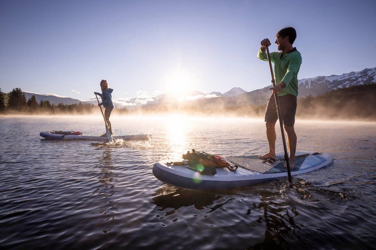 Asset Name: 142219 Credit: Tourism Whistler/Justa Jeskova Location: Whistler Popular Area: Sea to Sky Region: Vancouver, Coast & Mountains Point of Interest: Alta Lake Season: Spring, Summer Things to do: Paddling